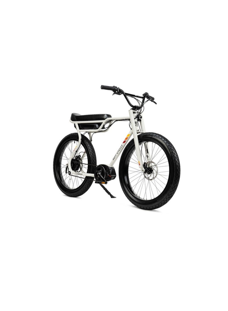 Ruff Cycles Biggie Men's E-Bike, Bosch Performance Line CX Motor, Future Sand Beige, E-MTB Cruiser, Fat Tyres - Image 2